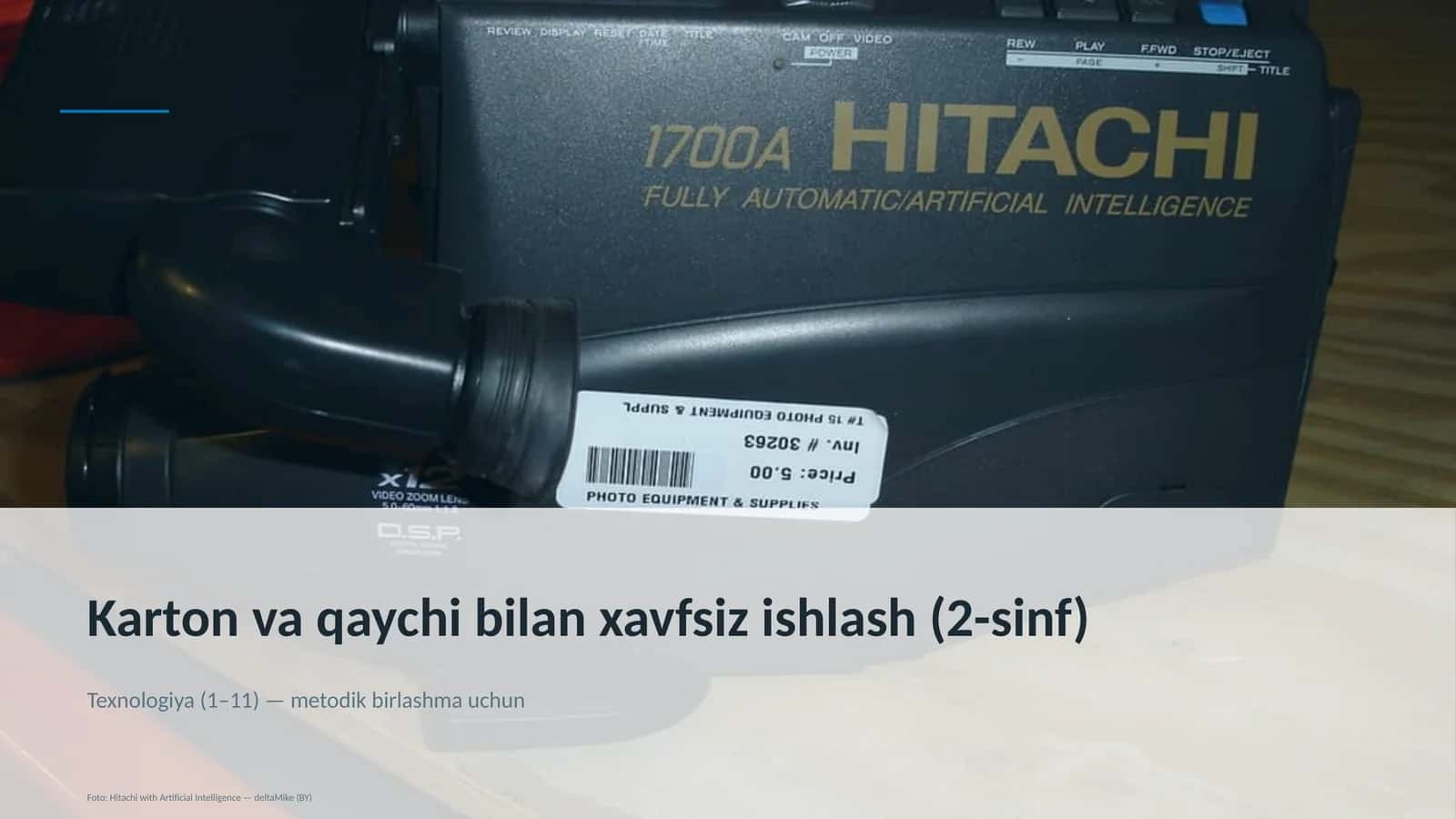 Karton va qaychi bilan xavfsiz ishlash (2-sinf)