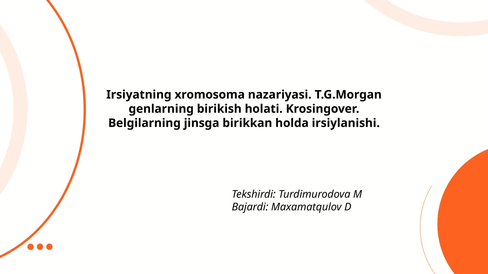 Irsiyatning xromosoma nazariyasi