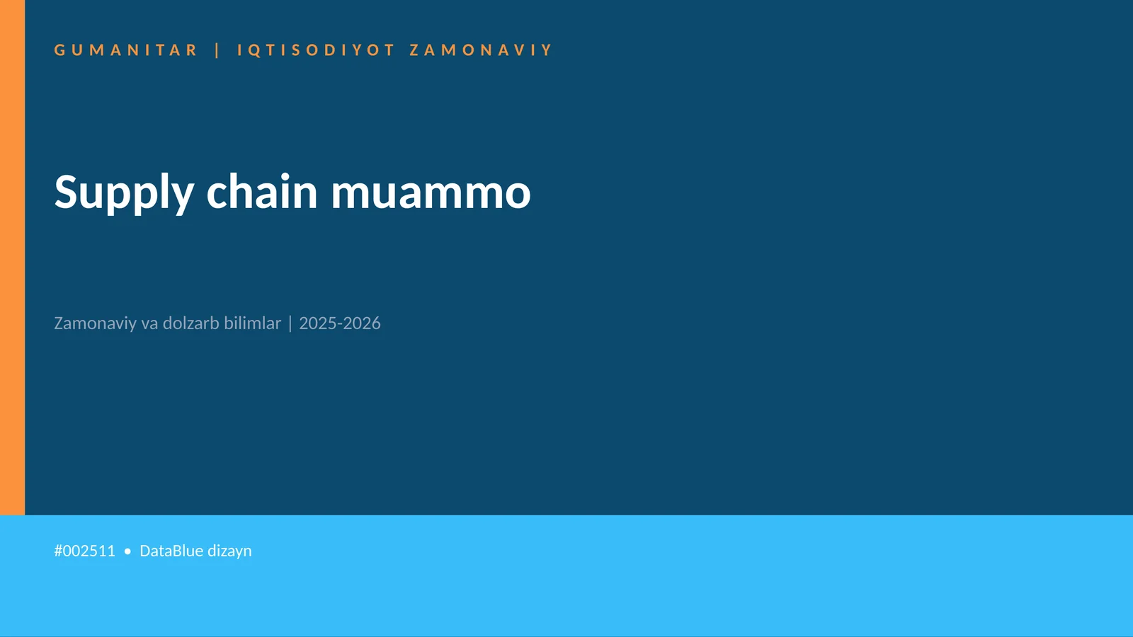 Supply chain muammo