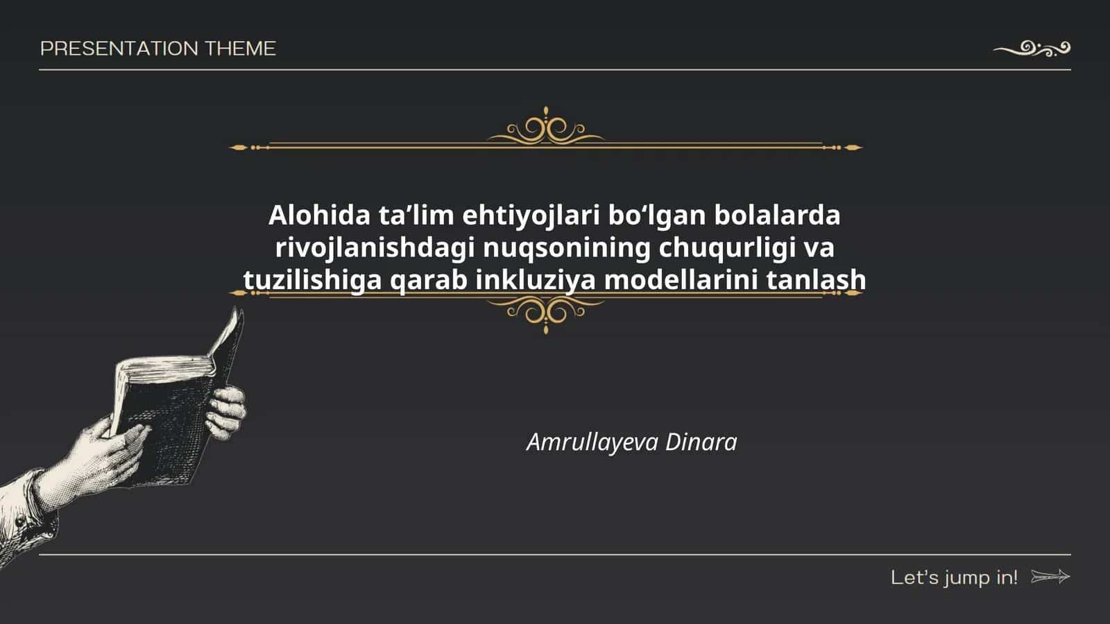 Alohida taʼlim ehtiyojlari boʻlgan bolalarda rivojlanishdagi nuqsonining chuqurligi va tuzilishiga qarab inkluziya modellarini tanlash