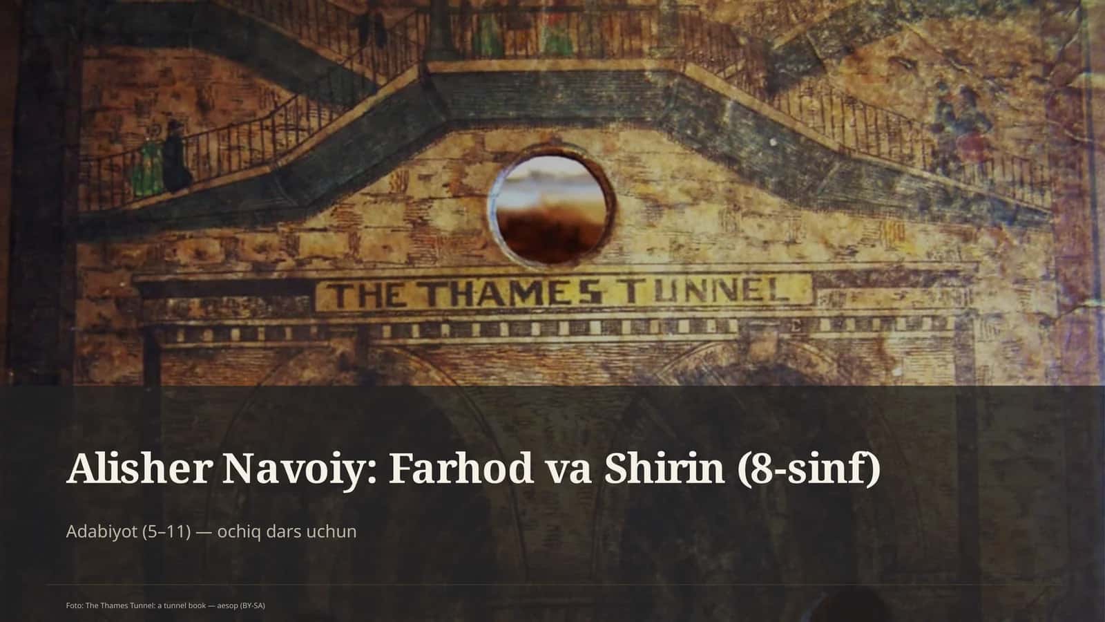 Alisher Navoiy: Farhod va Shirin (8-sinf)