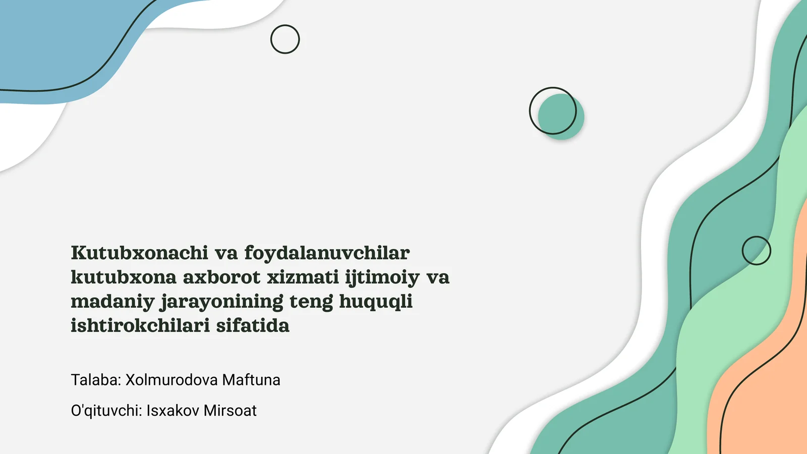 Kutubxona axborot xizmati