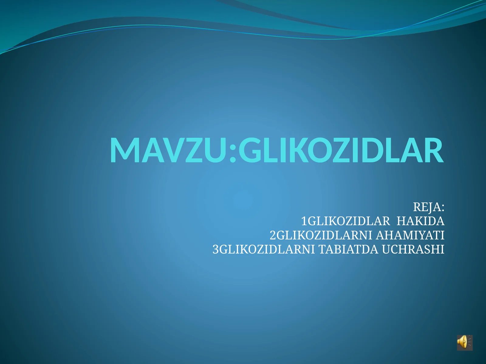 GLIKOZIDLAR
