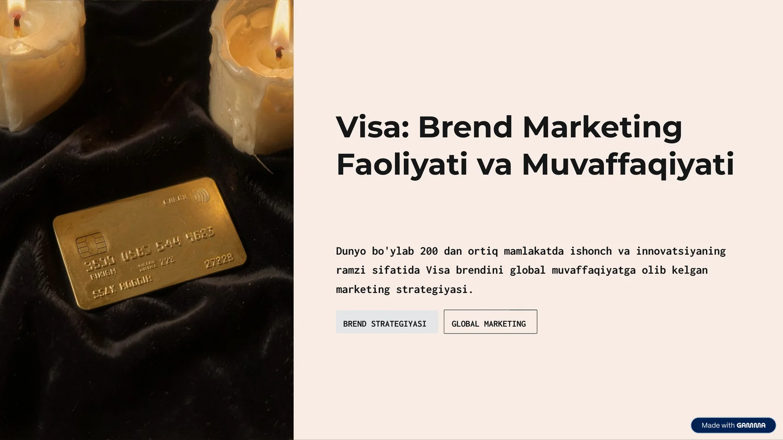 Visa: Brend Marketing Faoliyati va Muvaffaqiyati