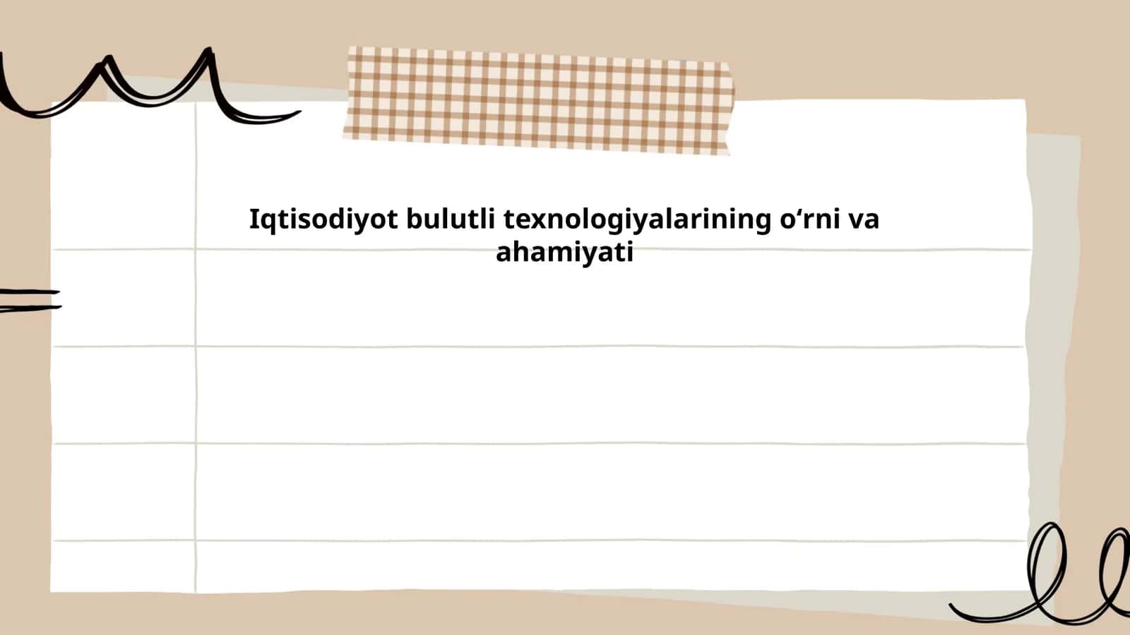 Iqtisodiyot bulutli texnologiyalarining oʻrni va ahamiyati