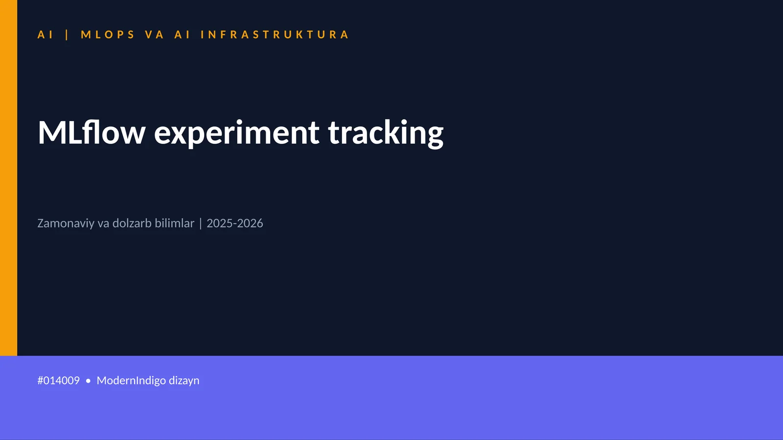 MLops va AI infrashtruktura