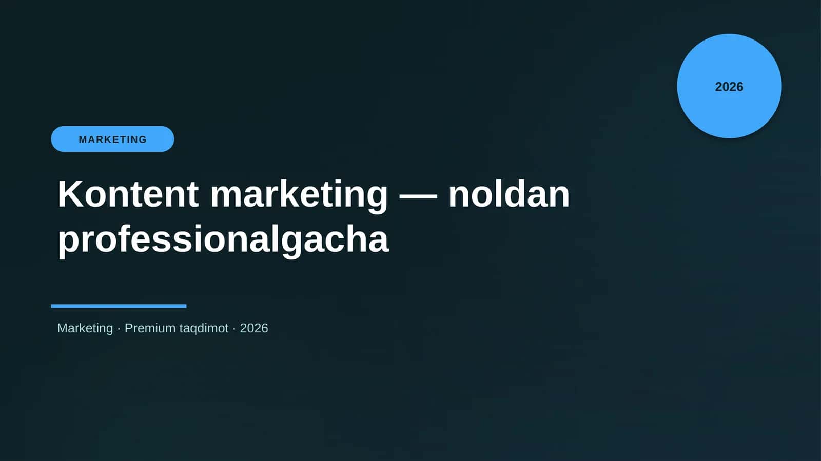 Kontent marketing — noldan professionalgacha