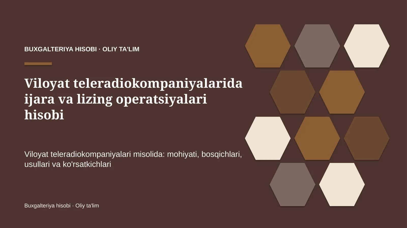 viloyat teleradiokompaniyalarida ijara va lizing operatsiyalari hisobi 4843