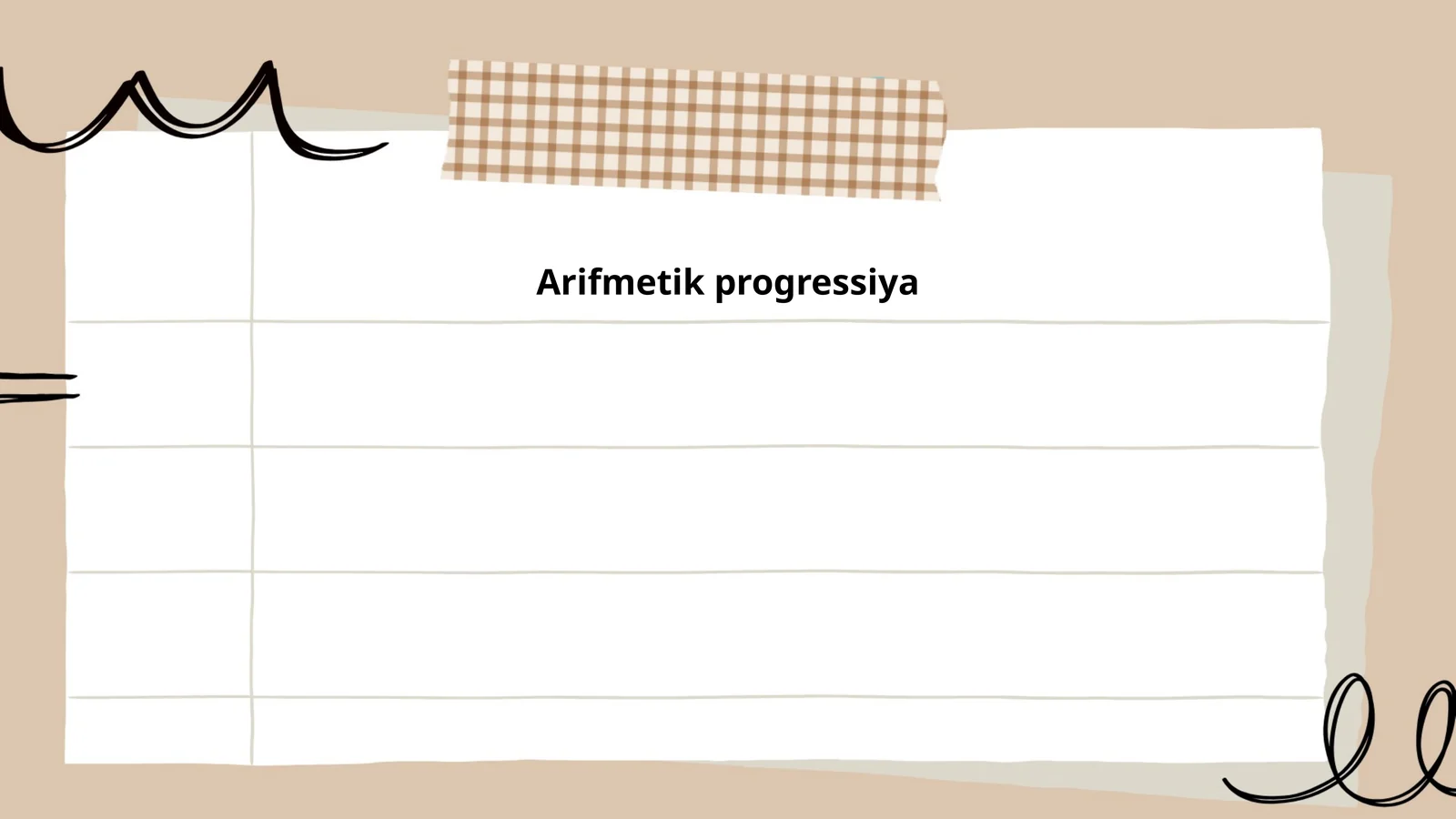 Arifmetik progressiya
