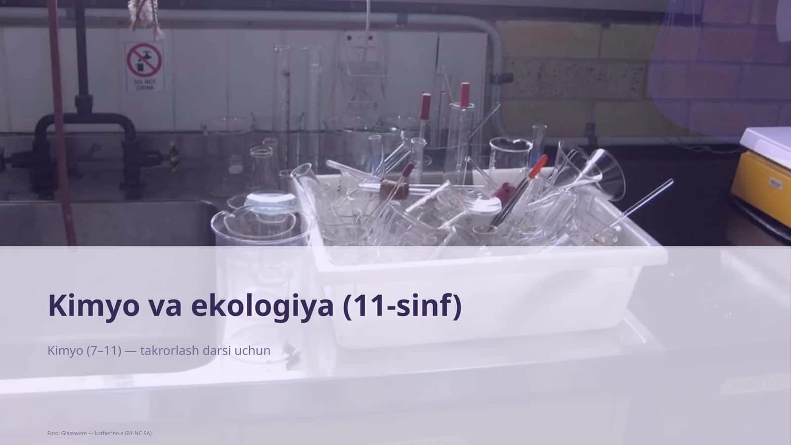 Kimyo va ekologiya (11-sinf)