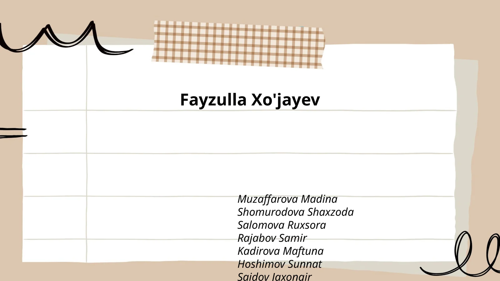 Fayzulla Xo'jayevning hayoti