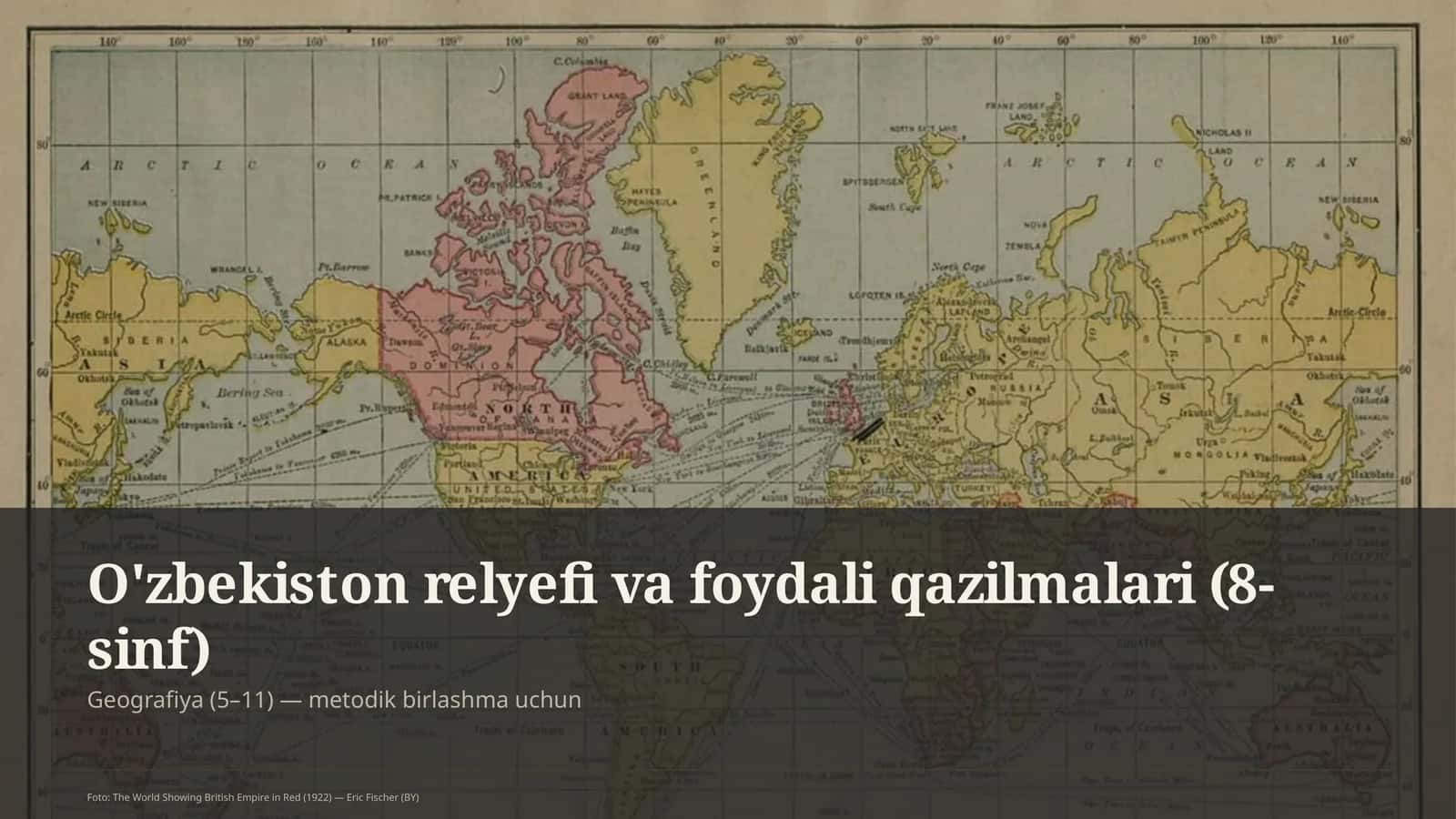 O'zbekiston relyefi va foydali qazilmalari (8-sinf)