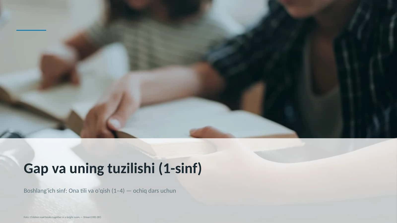 Gap va uning tuzilishi (1-sinf)