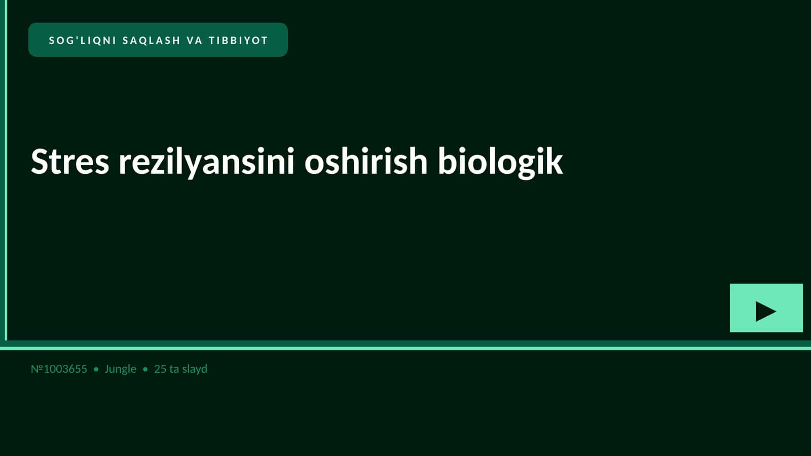 Stres rezilyansini oshirish biologik