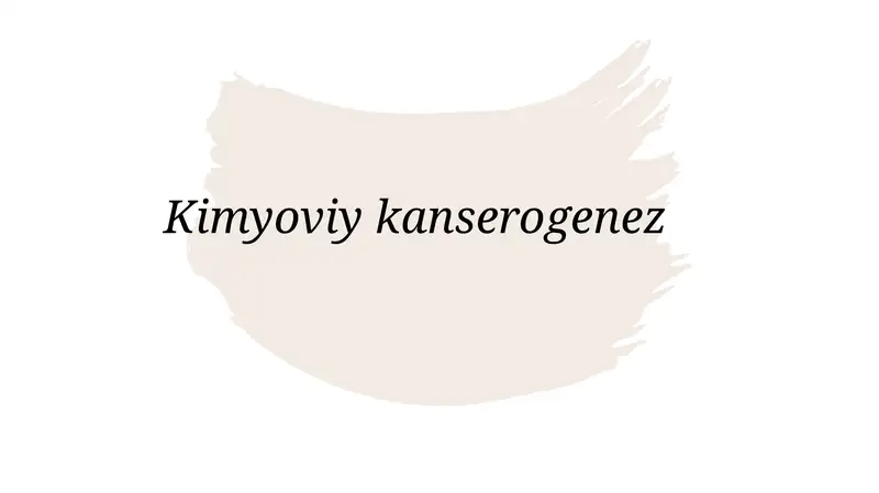 Kimyoviy kanserogenez