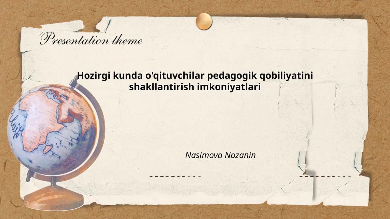 Hozirgi kunda o'qituvchilar pedagogik qobiliyatini shakllantirish imkoniyatlari