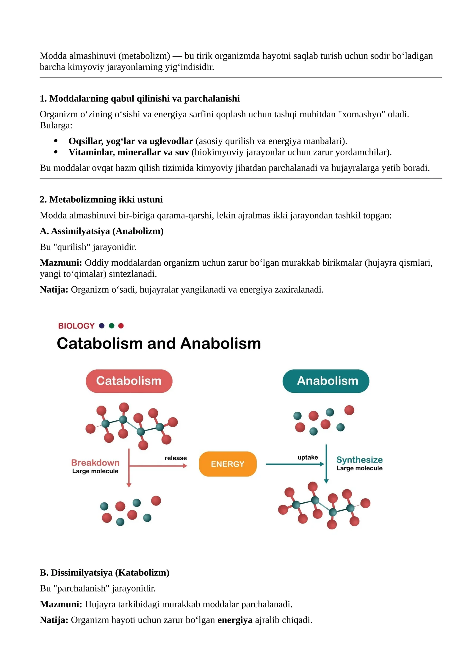 Modda almashinuvi (metabolizm)