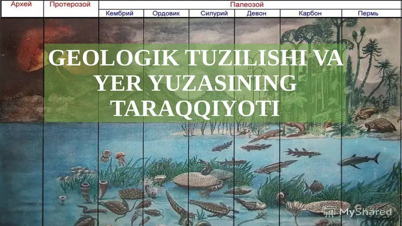 Geologik Tuzilishi va Yer Yuzasining Taraqqiyoti