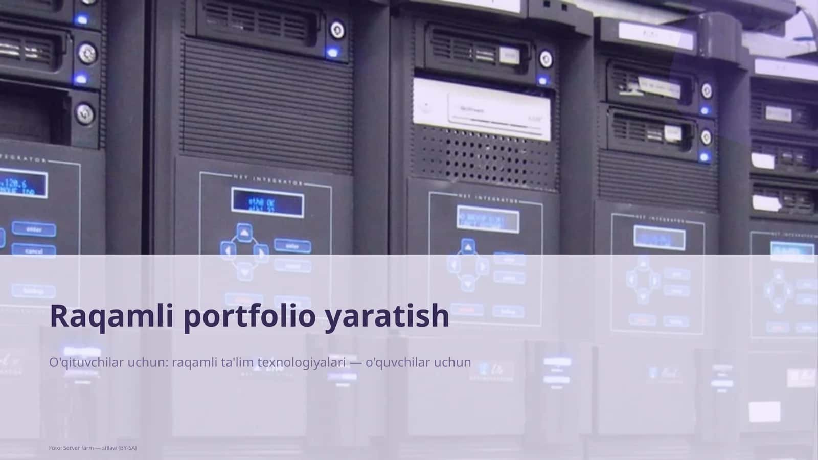 Raqamli portfolio yaratish