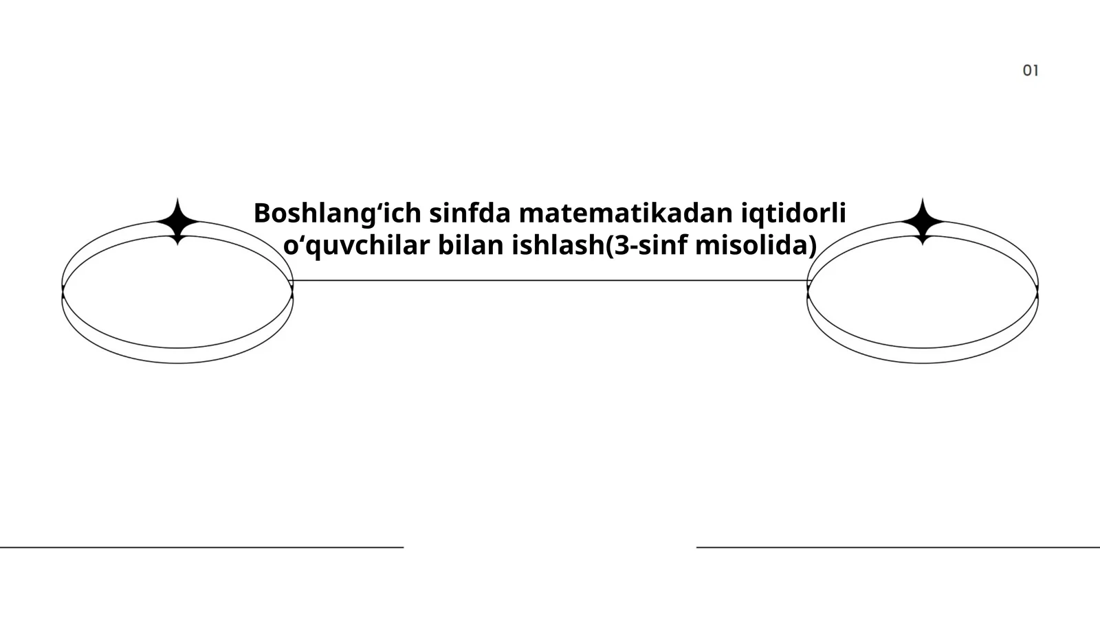 Boshlang'ich sinfda matematikadan iqtidorli oʻquvchilar bilan ishlash(3-sinf misolida)