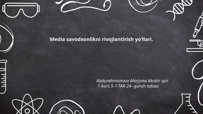 Media savodxonlikni rivojlantirish yoʻllari