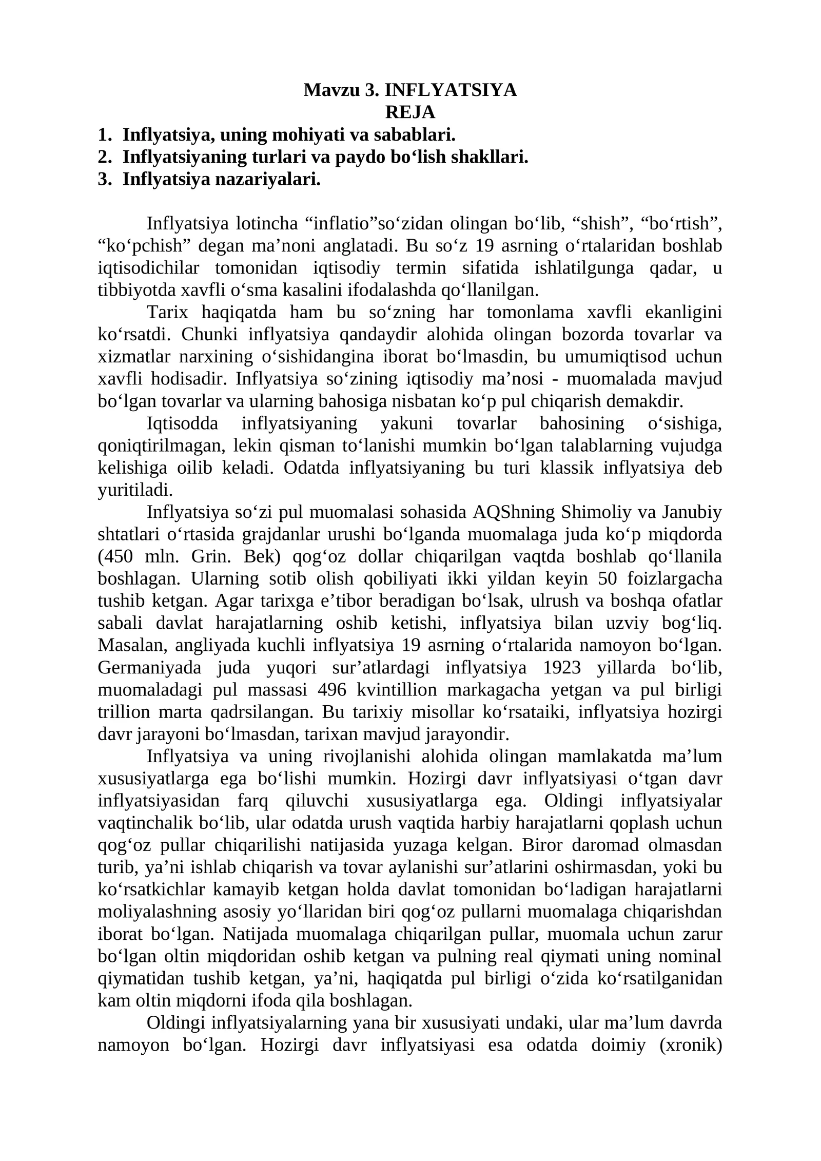 INFLYATSIYA
