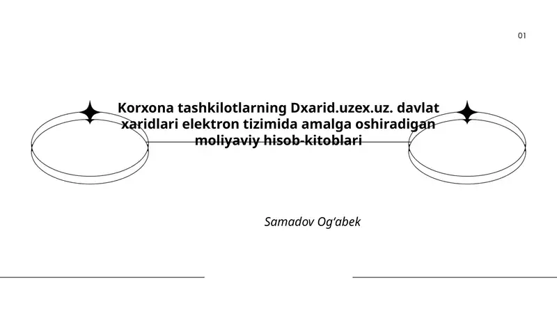 Dxarid.uzex.uz Davlat Xaridlari Elektron Tizimi