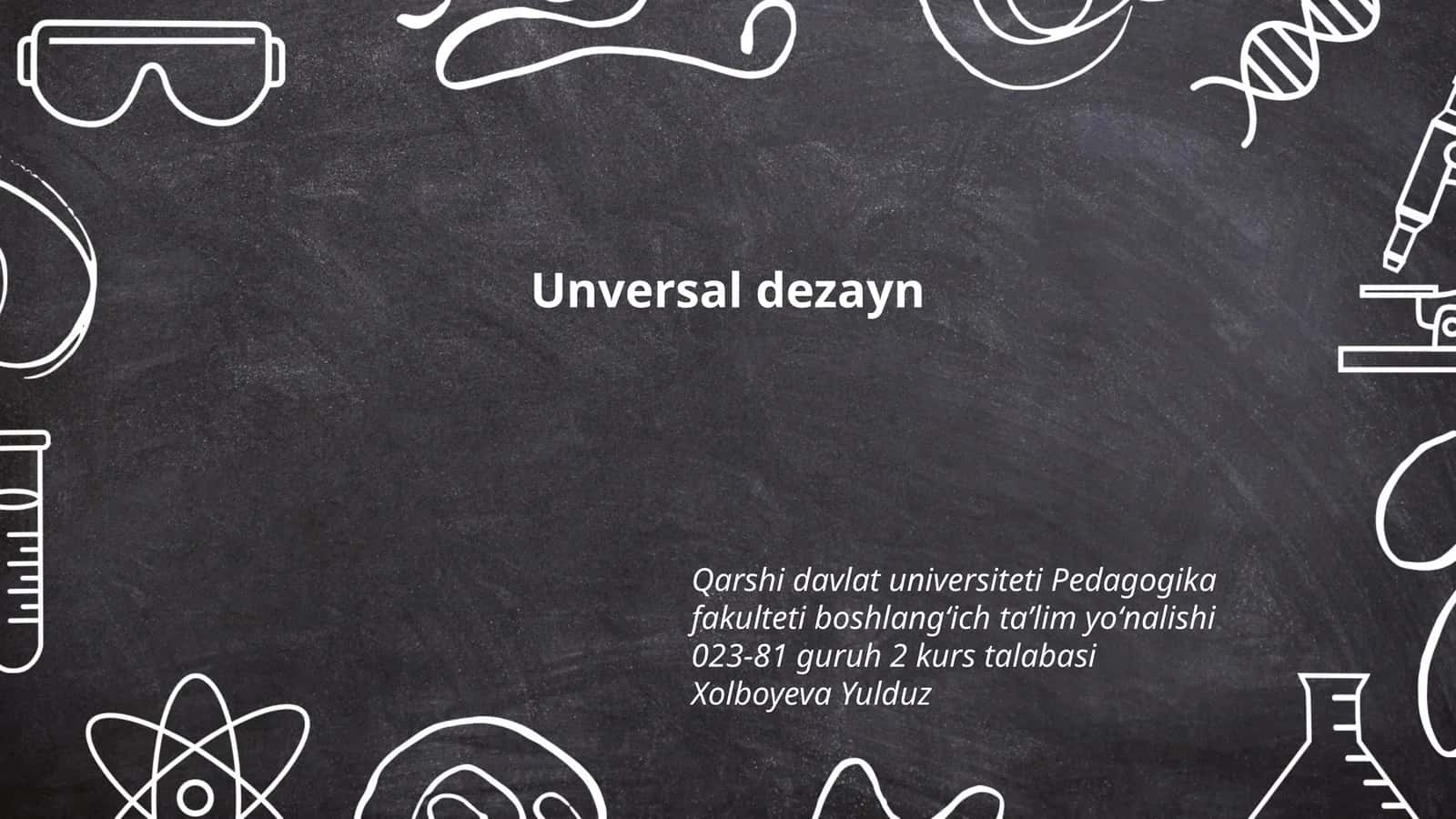 Universal dizayn