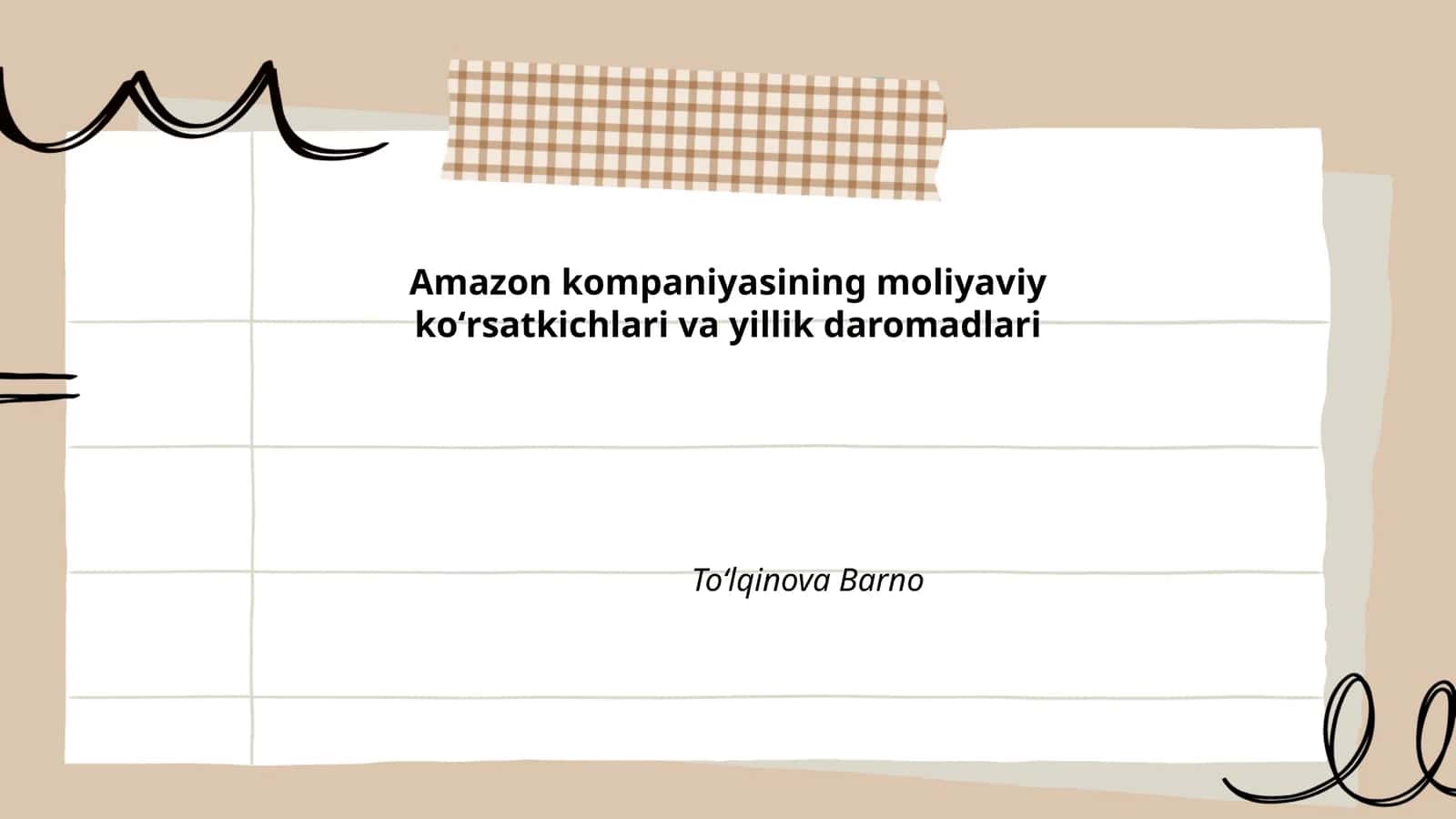 Amazon kompaniyasining moliyaviy koʻrsatkichlari va yillik daromadlari