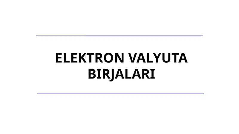 Elektron valyuta birjasi
