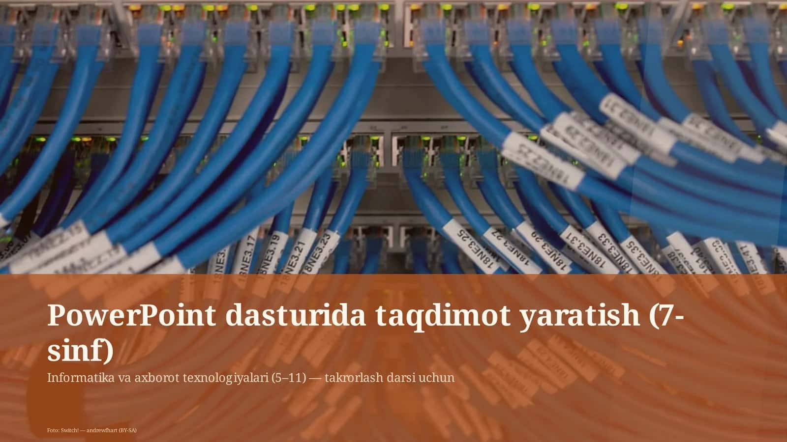 PowerPoint dasturida taqdimot yaratish (7-sinf)