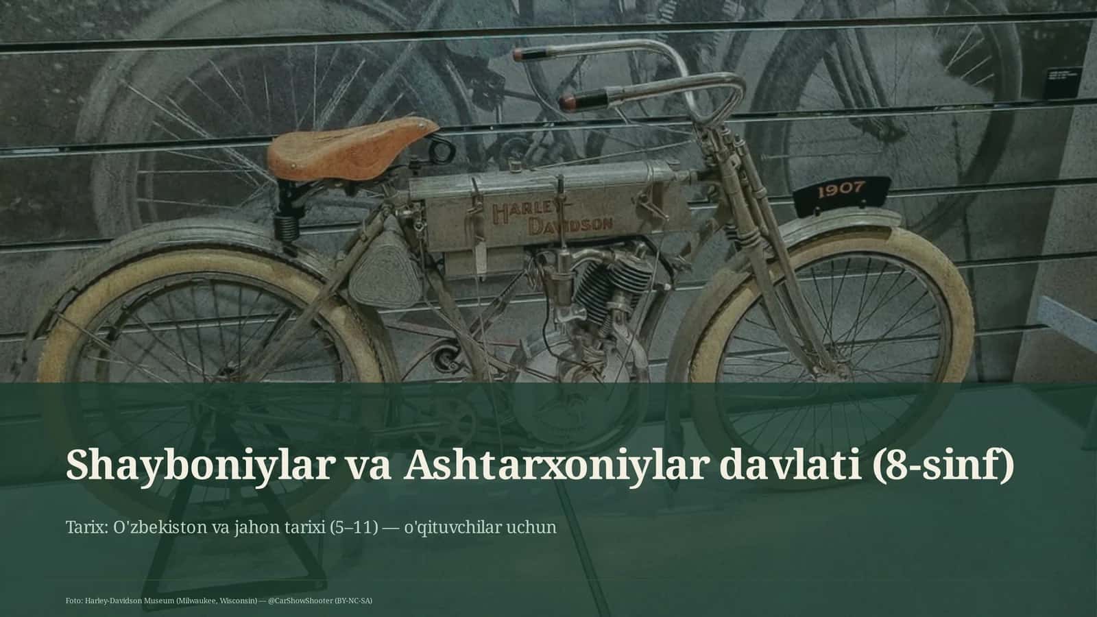 Shayboniylar va Ashtarxoniylar davlati (8-sinf)