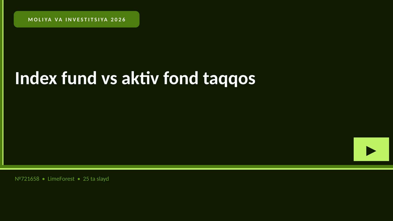 Index fund vs aktiv fond taqqos