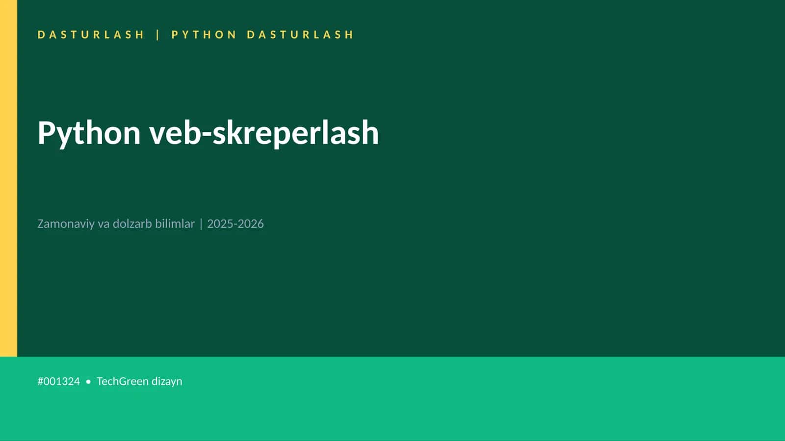 Python veb-skreperlash