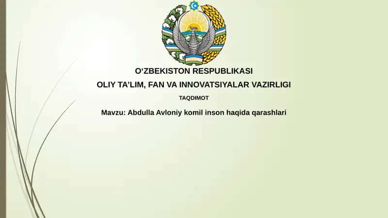 Abdulla Avloniy va ideal inson tushunchasi