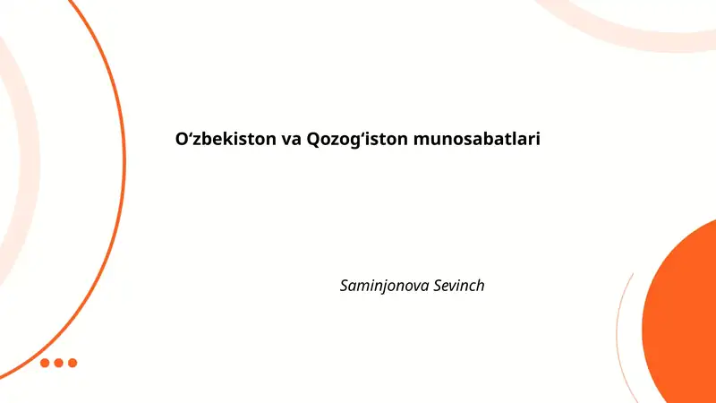 Oʻzbekiston va Qozogʻiston munosabatlari