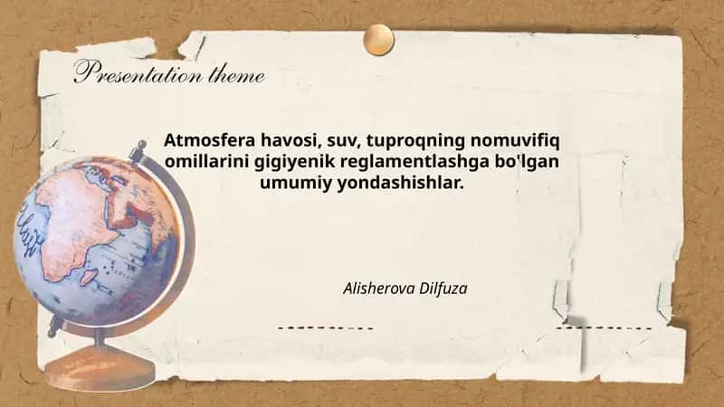Atrof-muhit gigiyenasi