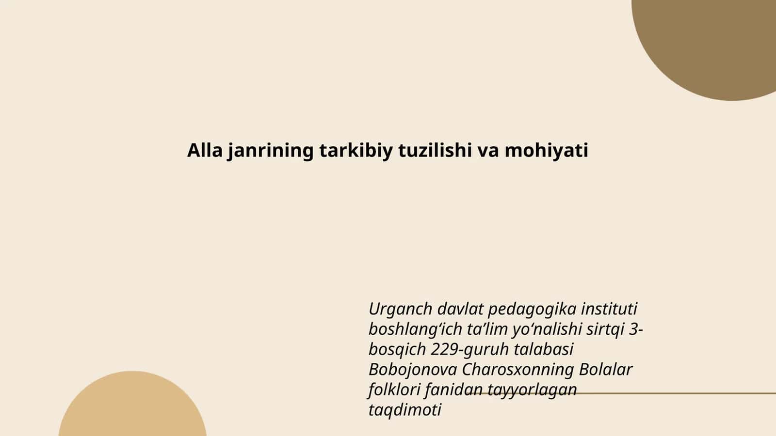 Bolalar folklori taqdimoti