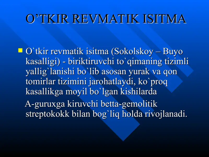 O’TKIR REVMATIK ISITMA