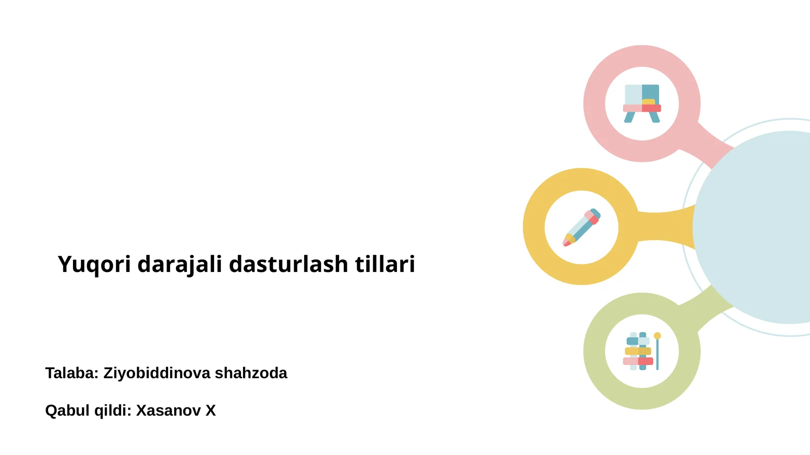 Yuqori darajali dasturlash tillari