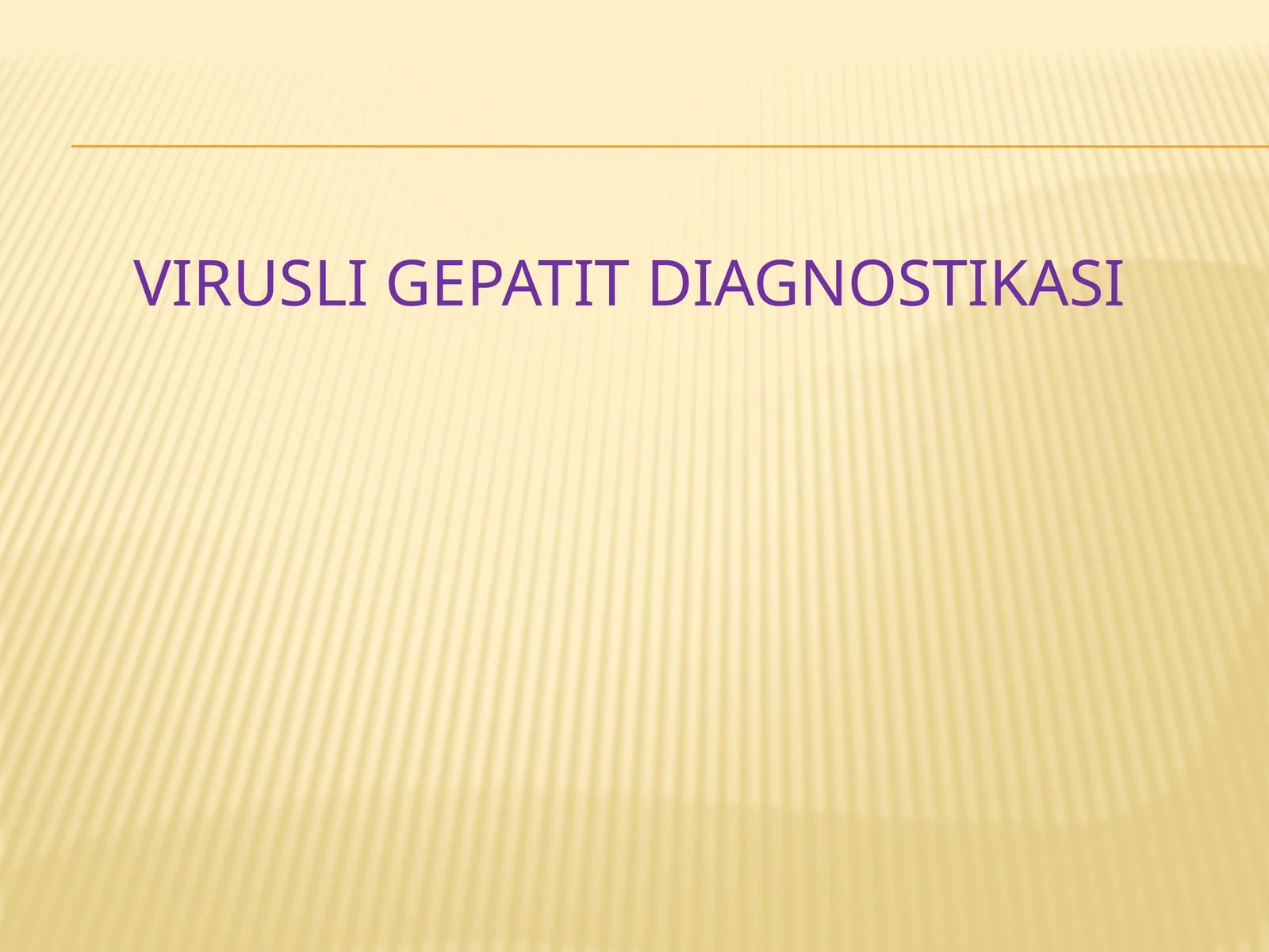 Virusli gepatit diagnostikasi