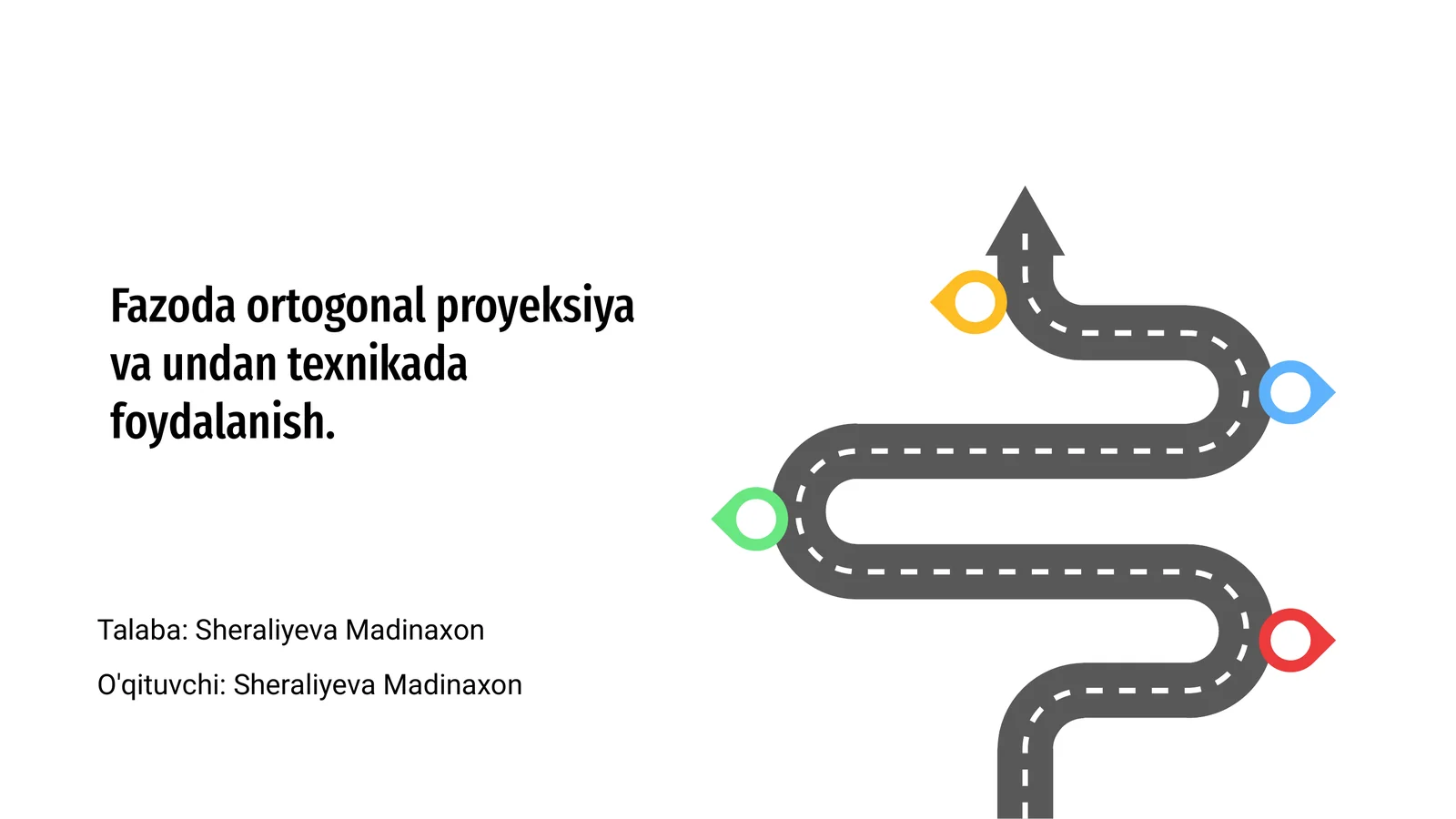 Fazoda ortogonal proyeksiyaning asoslari