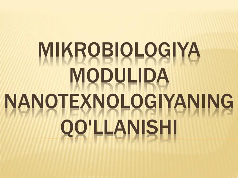 Mikrobiologiya