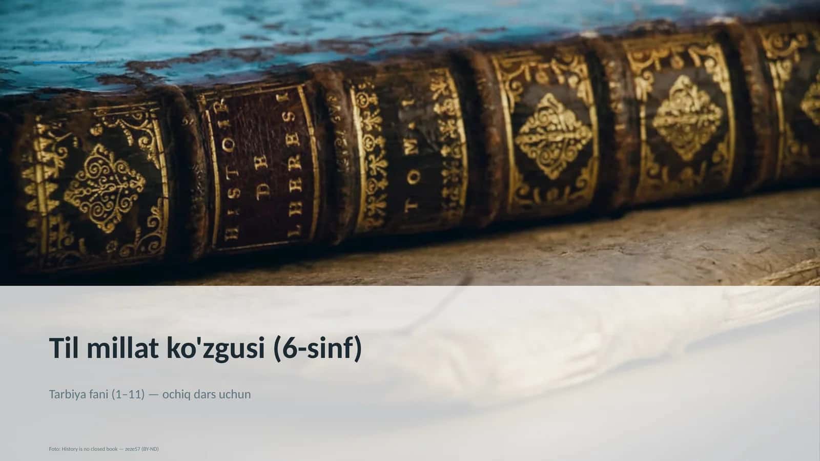 Til millat ko'zgusi (6-sinf)