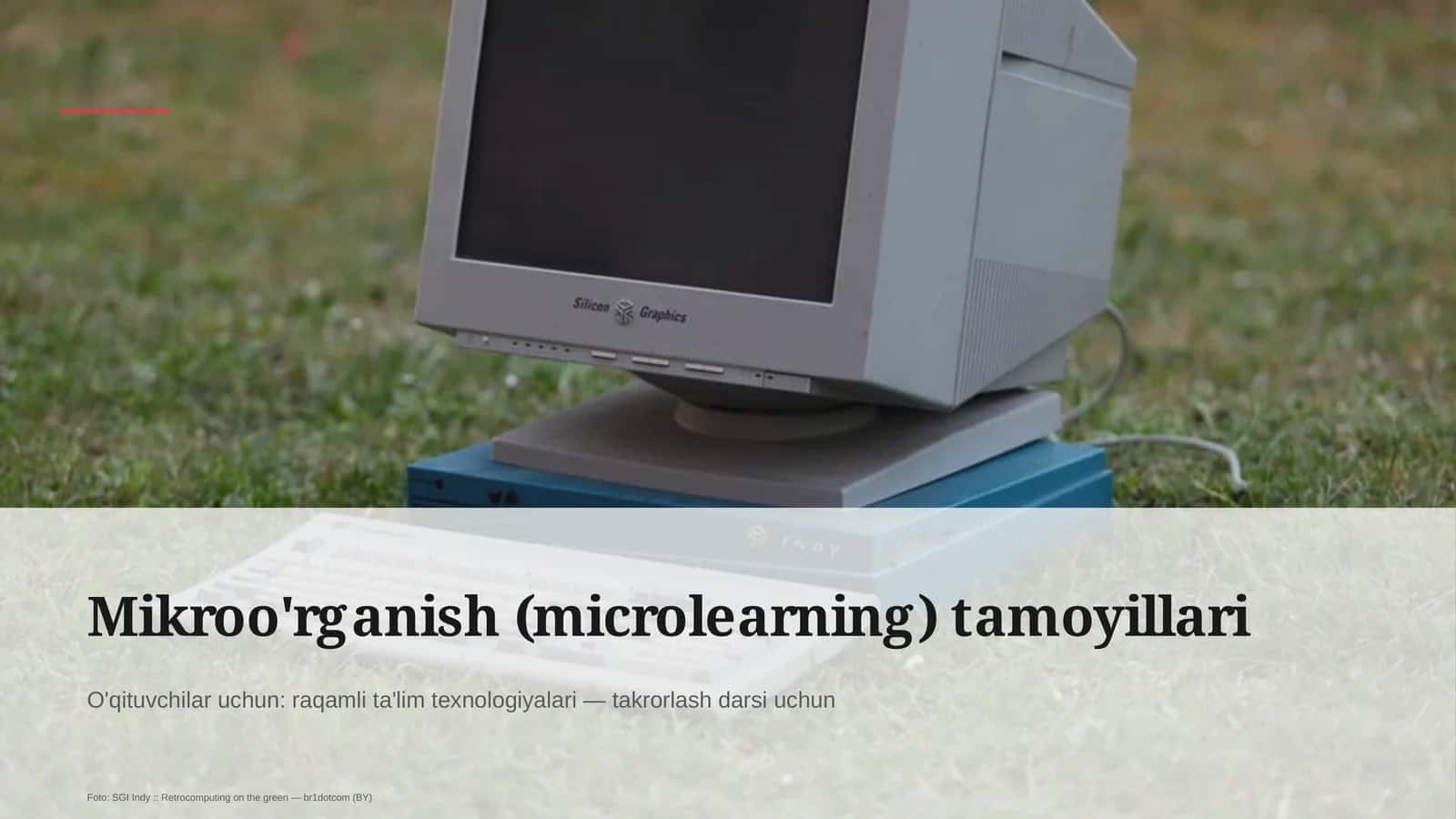 Mikroo'rganish (microlearning) tamoyillari