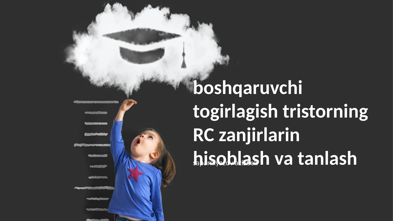 RC zanjiri elementlarini tanlash mezonlari