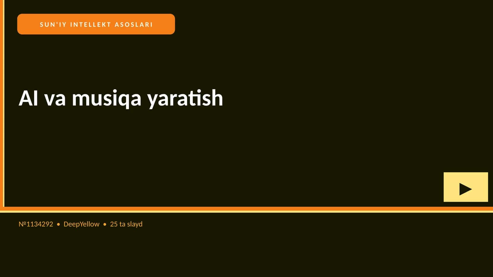 SUN'IY INTELLEKT ASOSLARI