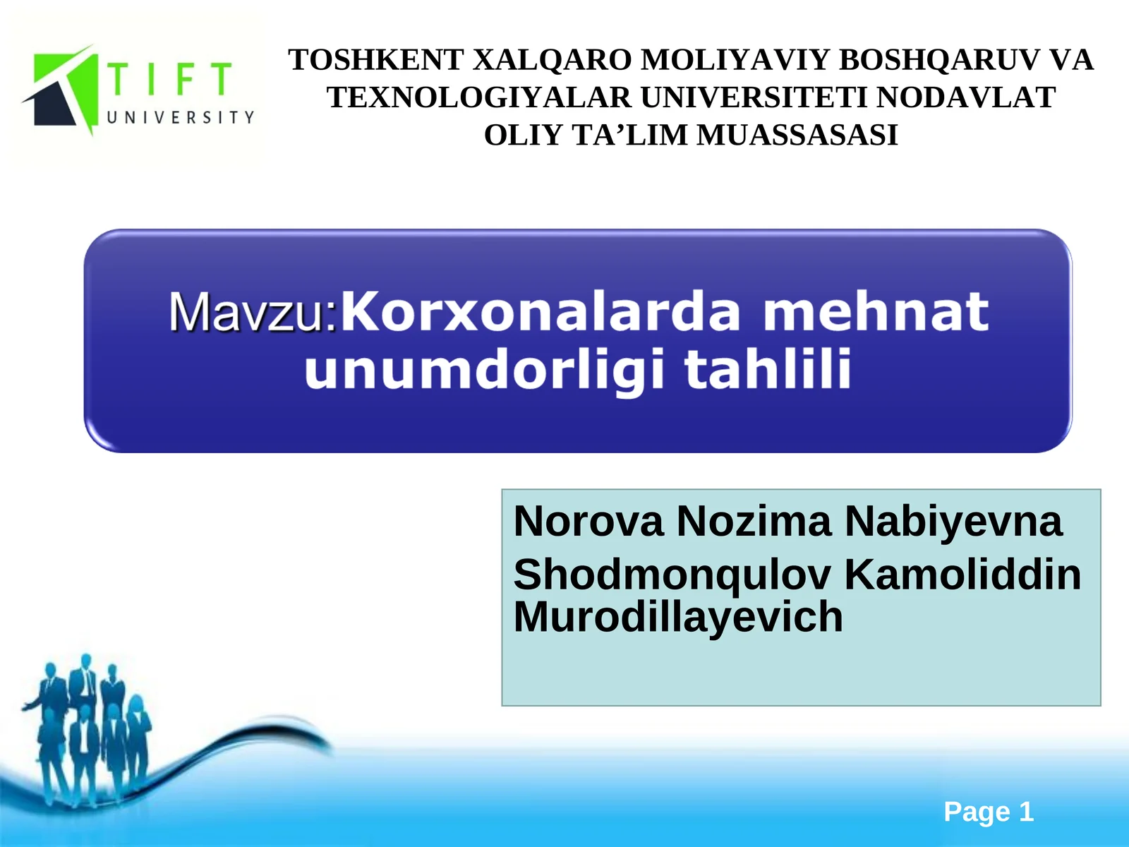 Mehnat unumdorligi va uning ish haqi to’lash bilan aloqadorli