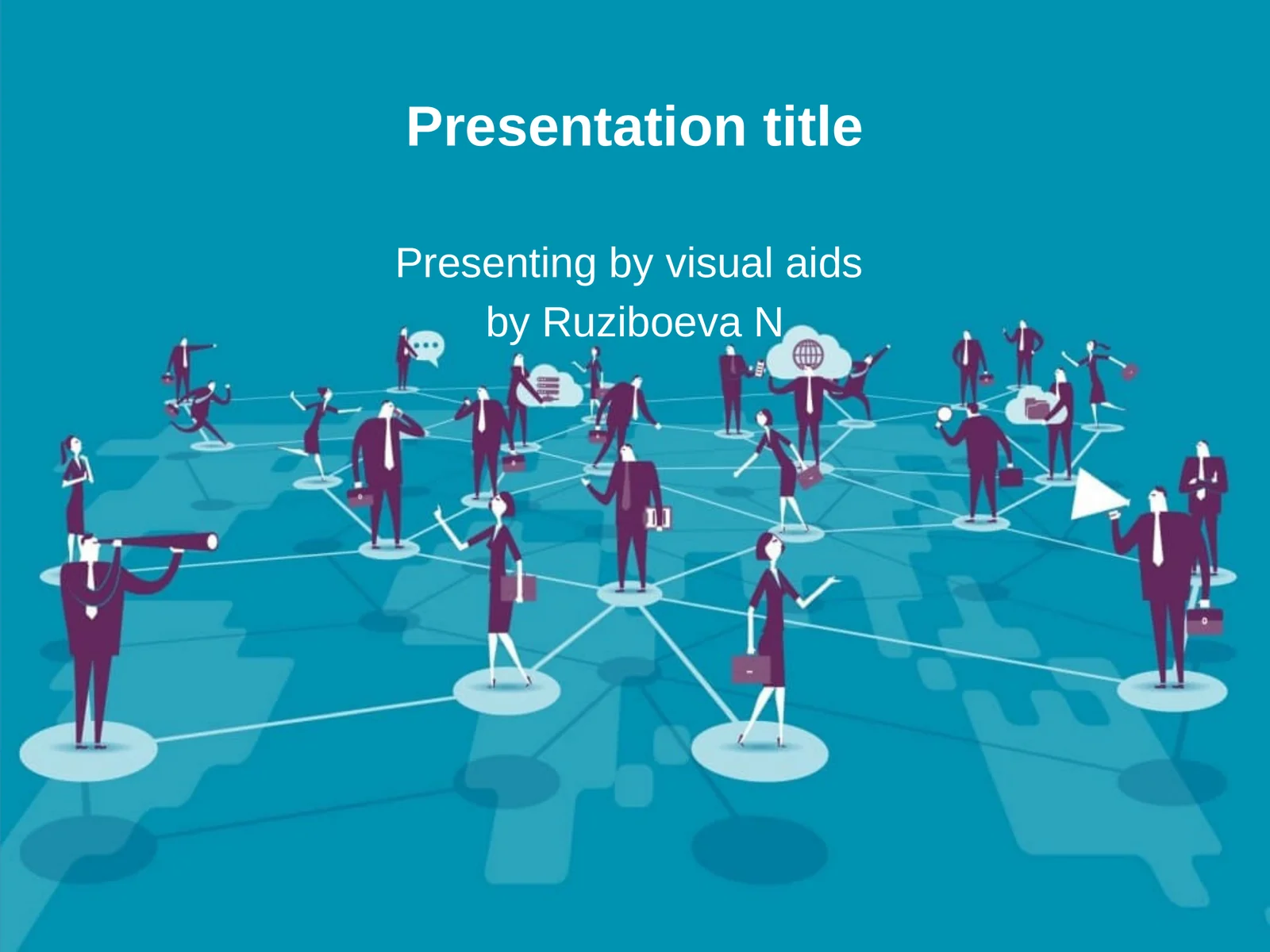 Presenting by visual aids