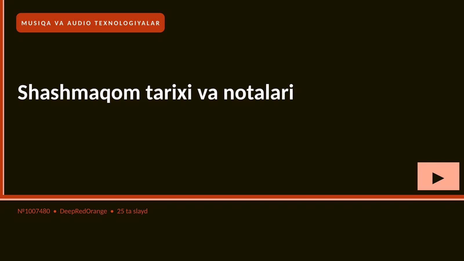 Shashmaqom tarixi va notalari